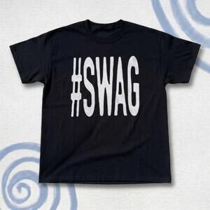 Black T-Shirt With White Text